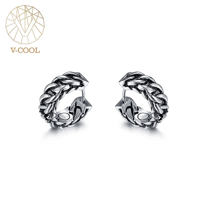 Винтажные круглые серьги гвоздики в форме Будды с золотой цепочкой серебряного