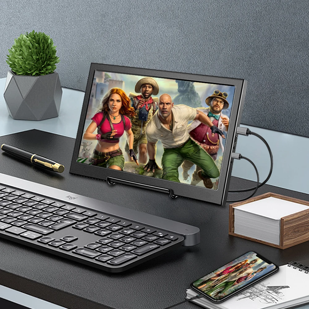 10 1″ touch portable monitor 2560x1600 usb hdmi compatible computer windows 10 for ps4 switch xbox phone laptop gaming monitor free global shi