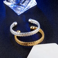 exquisite brand opening bangle romantic hollow out cuff bangles bracelets silver gold hand jewelry fastival for women