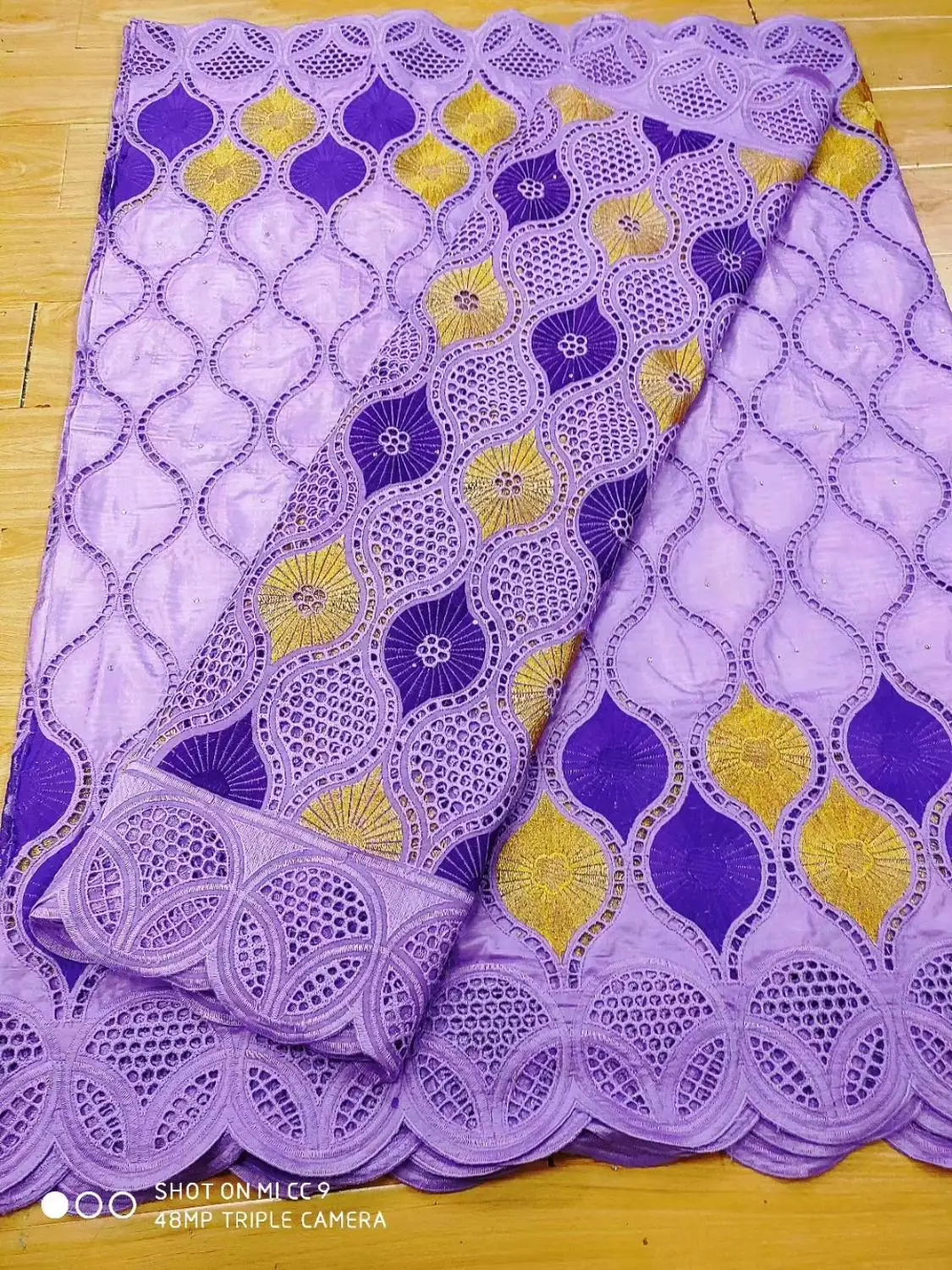 Модная Африканская Хлопковая кружевная ткань Bazin Riche 2 5 + швейцарская вуаль с