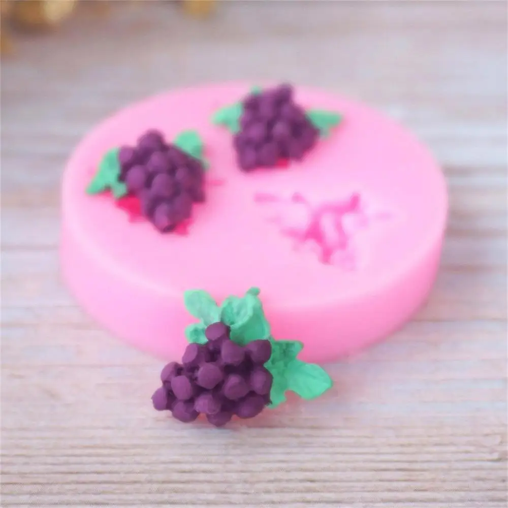 Виноград изюм фруктовый лист Урожай форма природа ферма объемные силиконовые