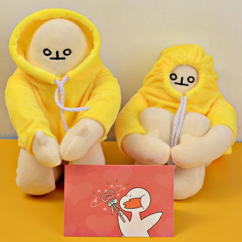 

INS Net Celebrity Cure Squatting Banana Doll Doll Gifts For Family Kids Lover Holiday Festival Presents Cute Decoration Crafts