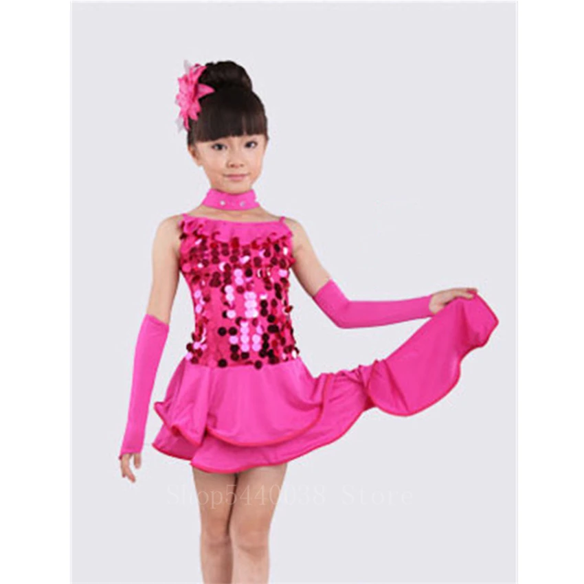 

Girls Latin Dancing Dress Sexy Sequin Stage Performance Wear Sexy Cha Cha Rumba Samba Competition Ballroom Dance Dresses