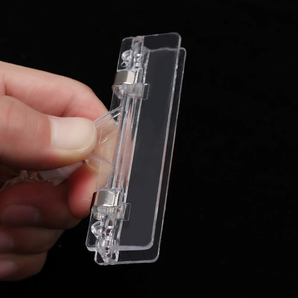 1 шт. прозрачные пластиковые популярные рекламные зажимы ценовые этикетки на