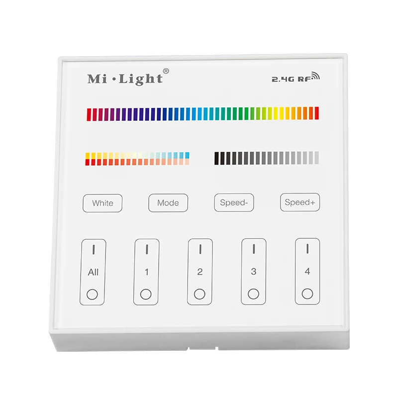 2 4G WIFI RF B4 Сенсорная панель контроллер батарея версия для CCT DIM RGB RGBW + Светодиодная