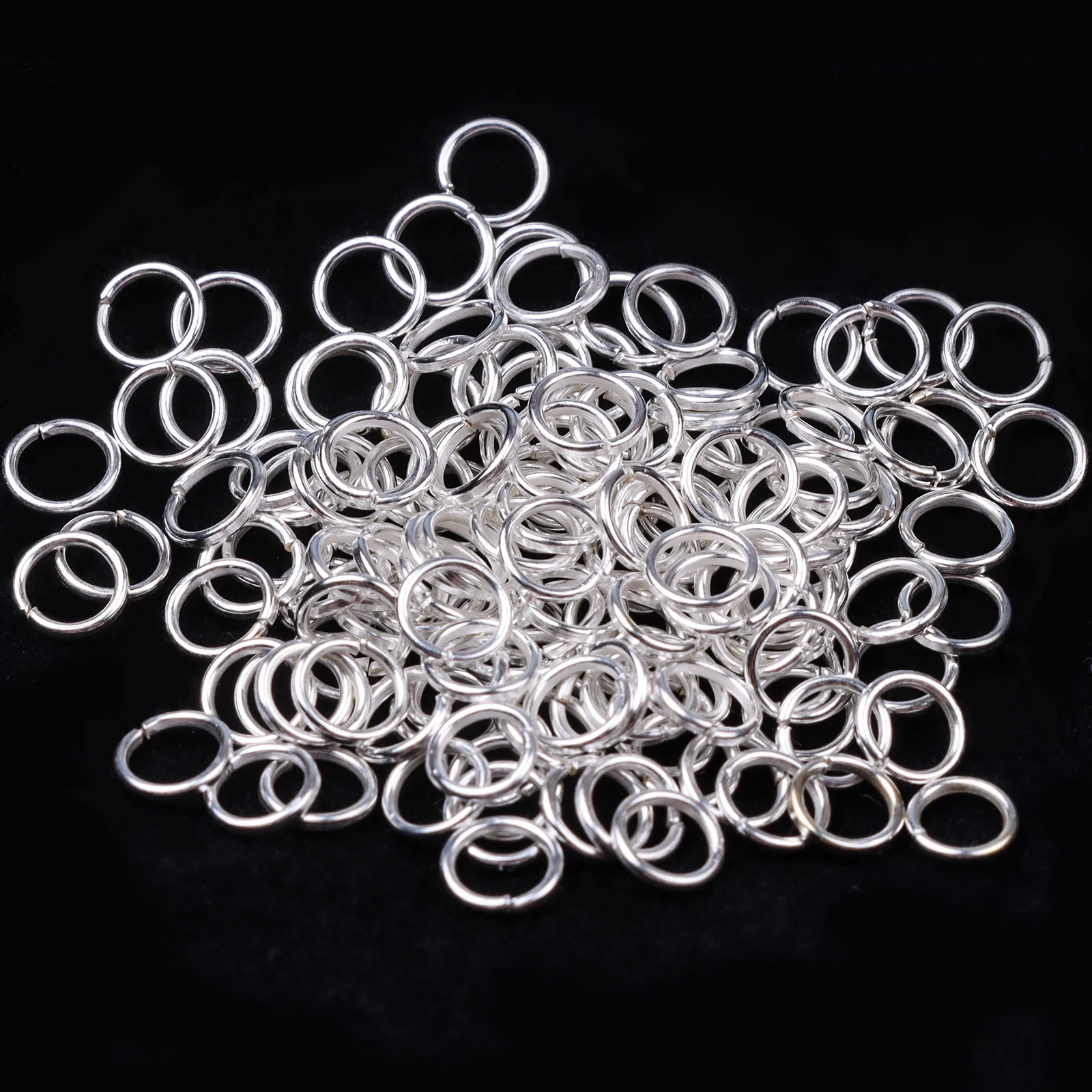 

Pure Silver Open Jumping Ring Making DIY Earrings Necklace Jewelry Supplies Chain Ring Jewelry Making Jumping Rings