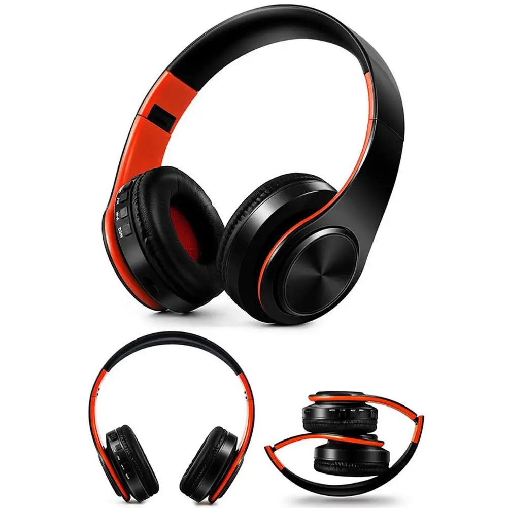 

Bluetooth 4.0 Foldable Stereo Wireless Headphones Heavy Bass Headsets with Mic