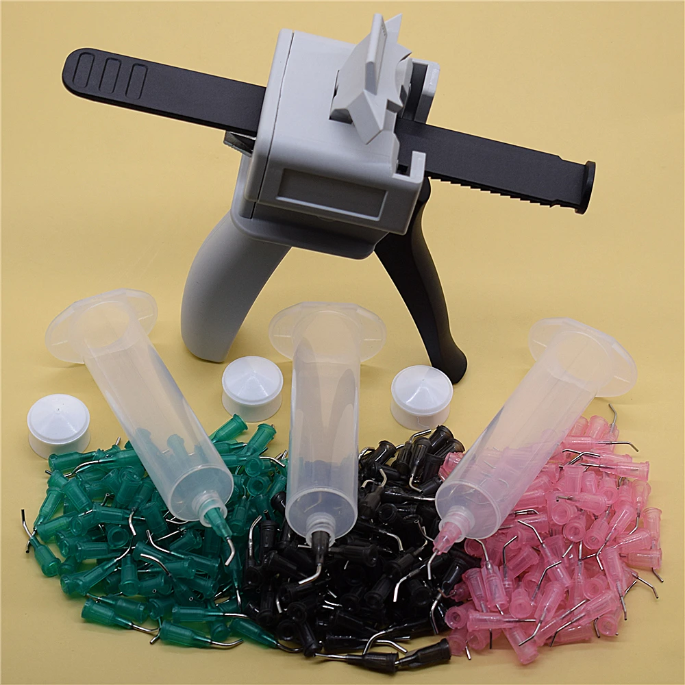 30 мл УФ клеи шприц ручной пистолет для клея 30cc клеевые шприцы для дозаторов ствол 16 г 18 г 20 г изогнутые конические дозирующие наконечники иглы