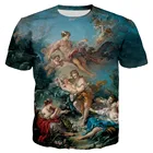 Новинка 2021, летняя мужская и женская футболка с 3D-принтом Mercury Trust, Повседневная Уличная одежда