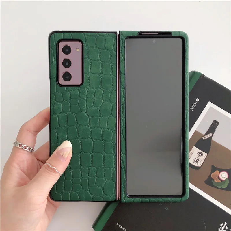

Luxury Case for Samsung Galaxy Z Fold2 Case Vintage Stone Pattern Full Cover Leather Case for Samsung Galaxy Z Fold 2 Case