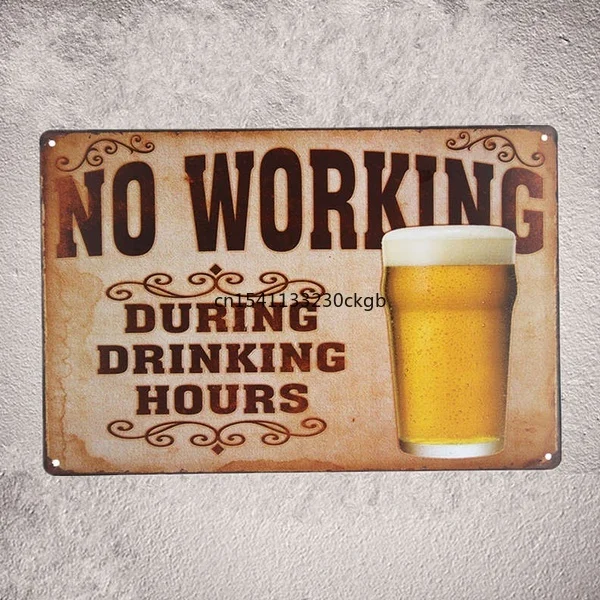 

Vintage Metal Tin Sign Cocktail Retro Plaque Restaurant Poster Bar Pub Club Tavern Wall Stickers Decor