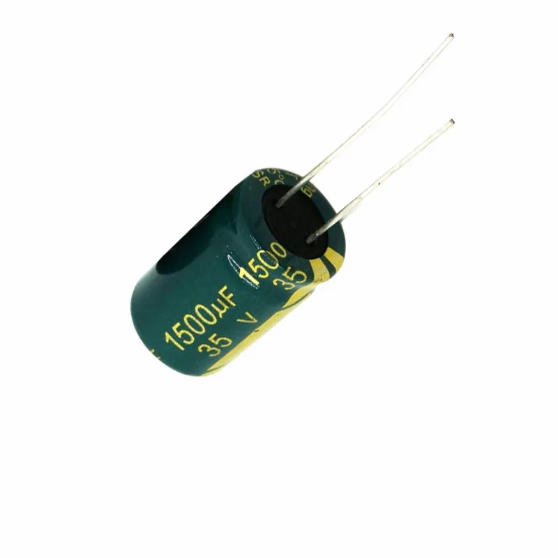 5pcs High frequency low resistance aluminum electrolytic capacitor 35V1500UF 1500uf35v volume: 13x25