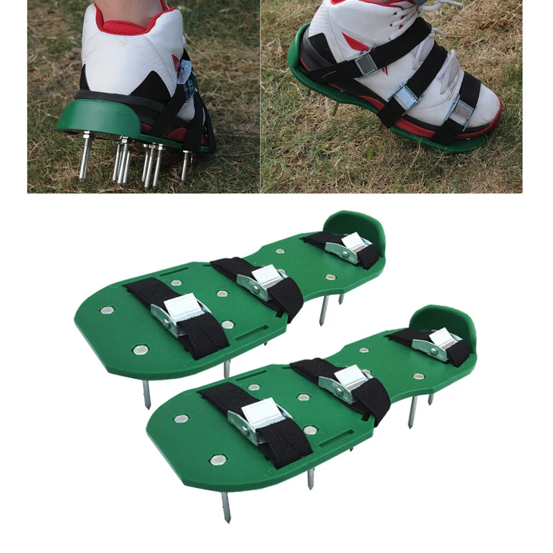 

1 пара садовый аэратор для газона обуви сандалии травы шипы для ногтей культиватор двора садовый инструмент универсальный дисекатор семян Прямая поставка