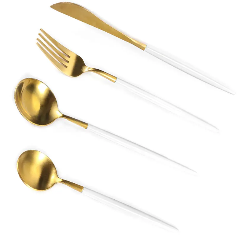 Семейный обеденный набор столовые приборы ножи вилки ложки Западная кухонная