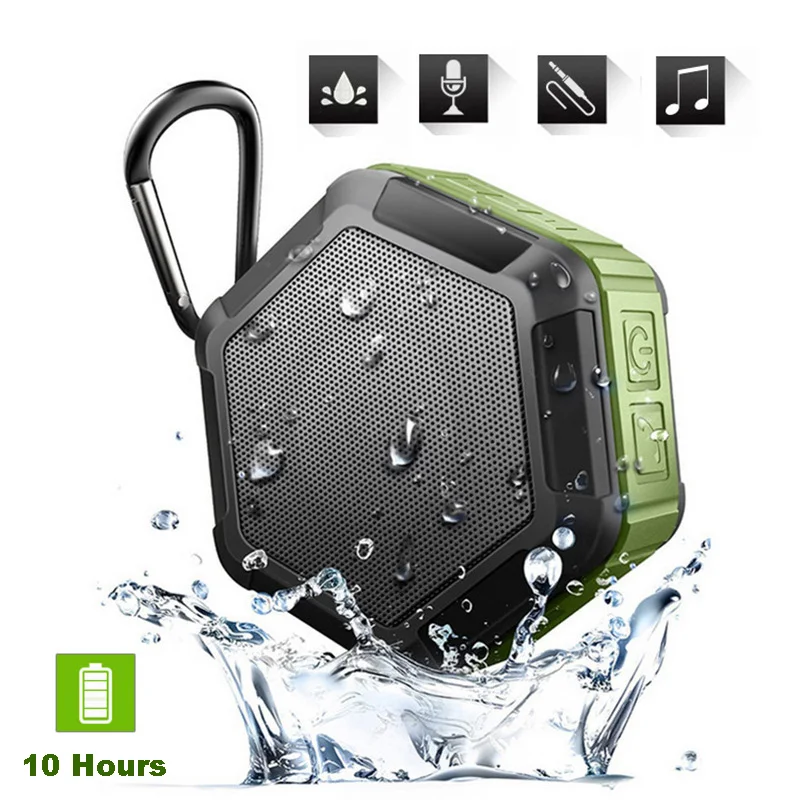 Портативный Bluetooth динамик M5 со встроенным микрофоном IPX67 водонепроницаемый