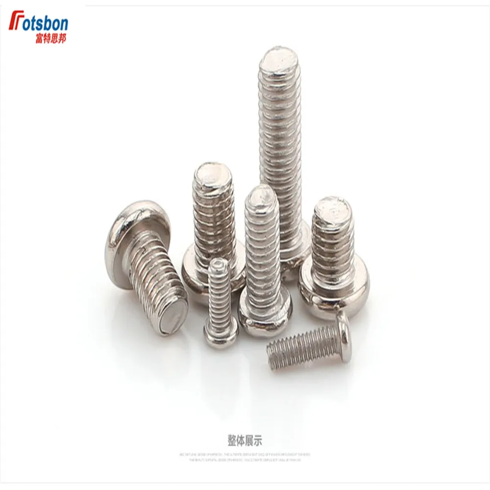 

M6/M8 Pan Head Screw Flat Screws Cross Recessed Raised Counter PE Phillip Plaine Micro Puntas Tornillos Vis Vida DIN7985 ISO7045