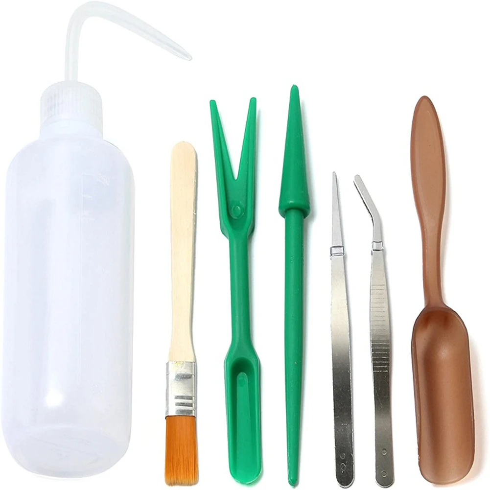 Набор для садоводства миниатюрный набор бонсай 7 шт. с пинцетом суккулентов