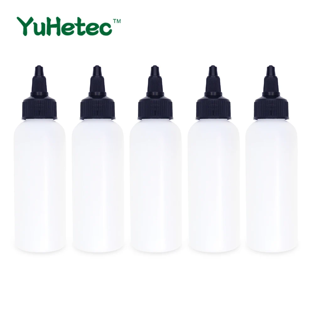 

5PCS YUHETEC empty 60ML/100ML Capacity PE E-liquid Bottle for E Cigarette TFv12 prince / Zeus Dual/ Zeus x / Vape pen 22