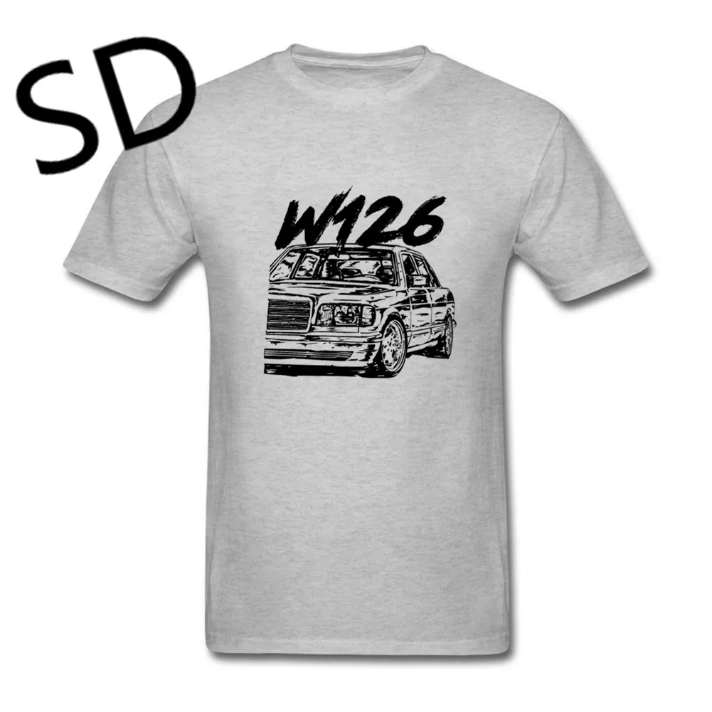 gray Дропшиппинг Mercedes w126 Футболка мужская модная брендовая негабаритная Футболка компрессионная футболка летние топы camisas mujer Tee Custom - Цвет: gray