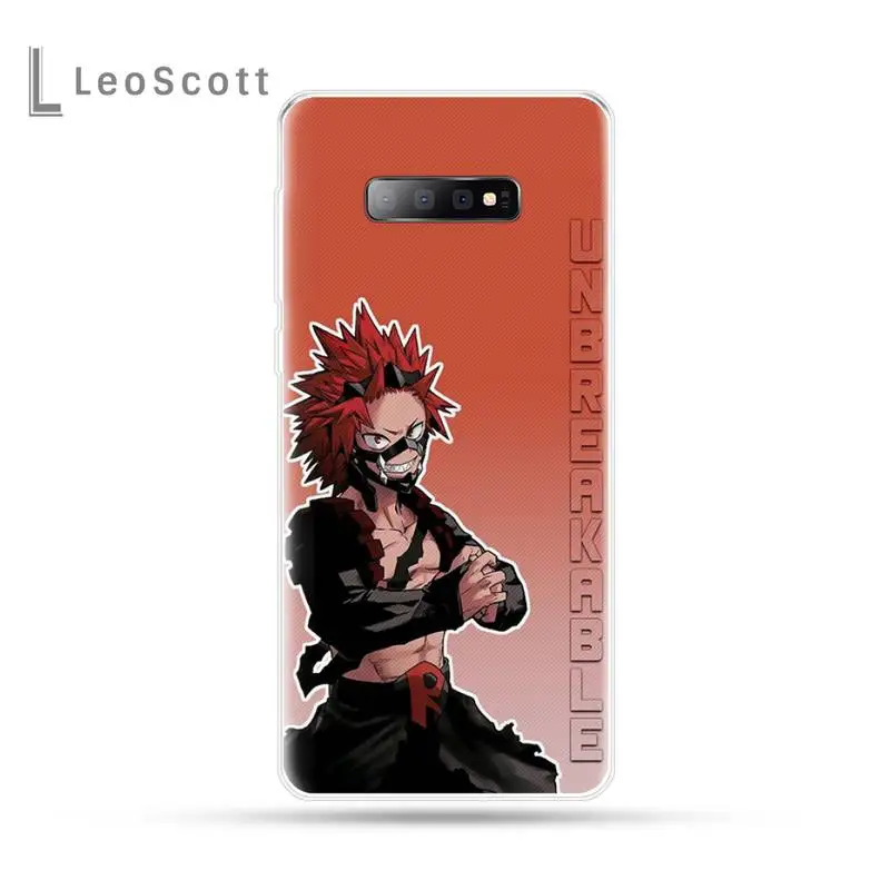 

My hero academia Kirishima anime Phone Case For Samsung Galaxy S5 S7 S8 S9 S10 S10e S20 edge plus lite