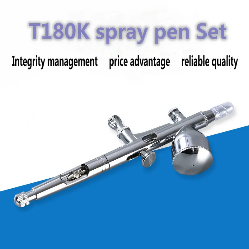 

High-precision T180K airbrush set handicraft model airbrush external adjustment art airbrush and rouge airbrush