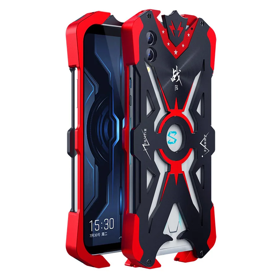

Luxury Aluminum Metal Body Cover Phone Fundas For Xiaomi Black Shark 2 Pro Case Coque Back Cover Shockproof Protect Shell 6.39''