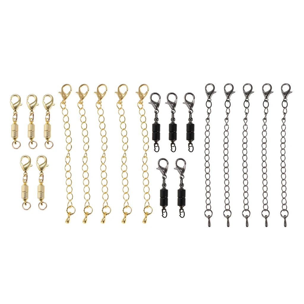 

10Pcs 5mm Column Magnetic Clasp Jewelry Fastener Lobster Claw Hook DIY Craft
