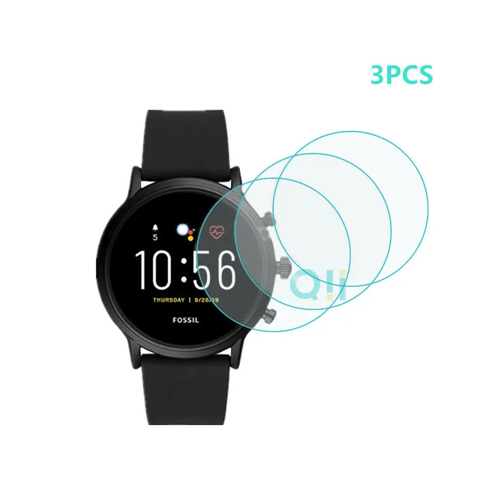 

(3PCS) 9H Tempered Glass Screen Protector For Fossil Gen5 Carlyle HR Smartwatch