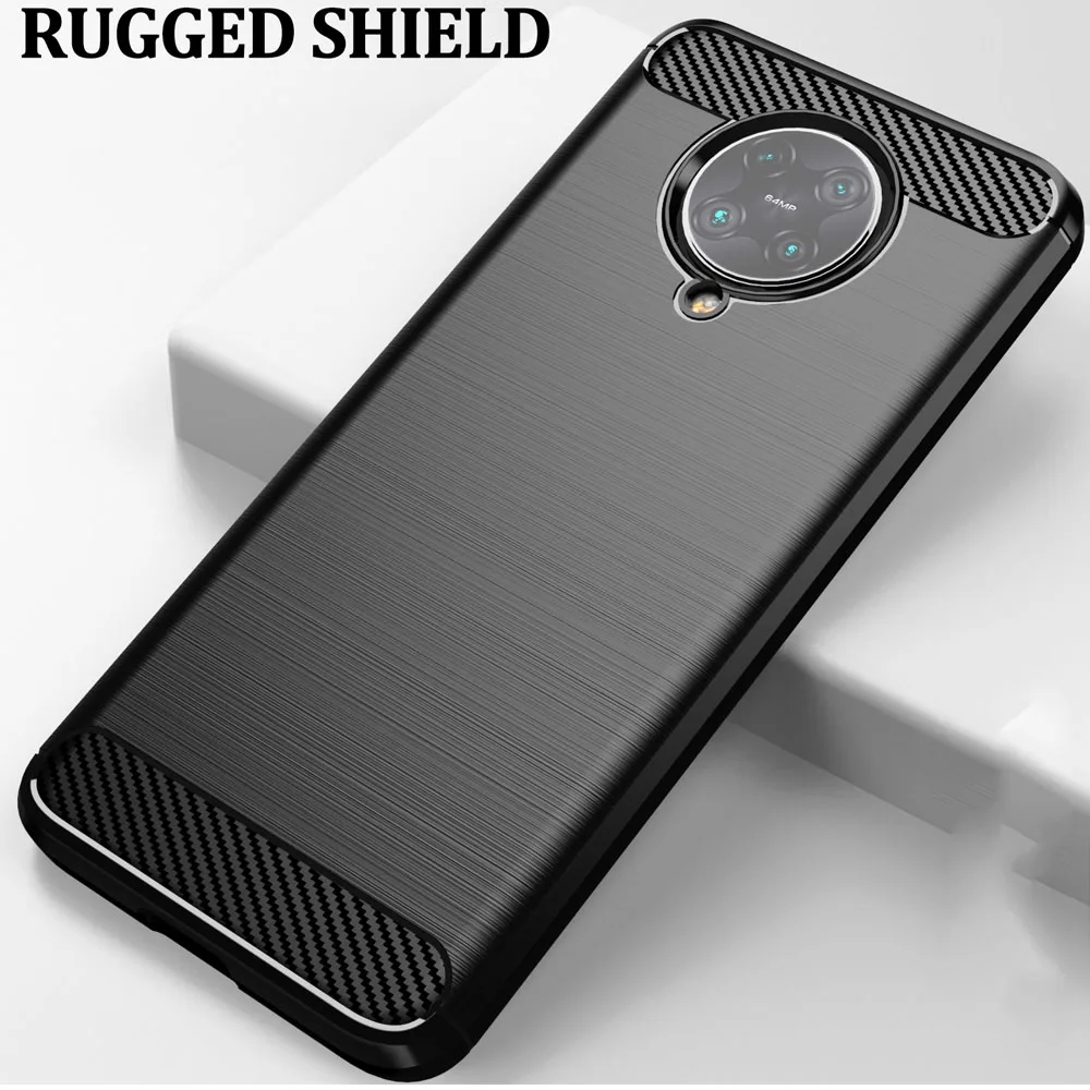 

For Redmi K30 Pro Zoom Case Silicone Brushed Carbon Fiber Rugged Armor Case For Xiaomi Poco F2 Pro Case Redmi K30 Poco X2 Cover