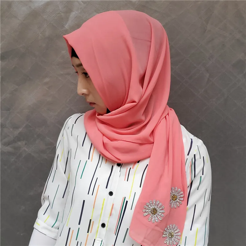 

Bohowaii 2020 Daisy Hijab Scarf New Design 30 Colors Turbans for Women Hijab Jersey Turban Hijab Femme Musulman
