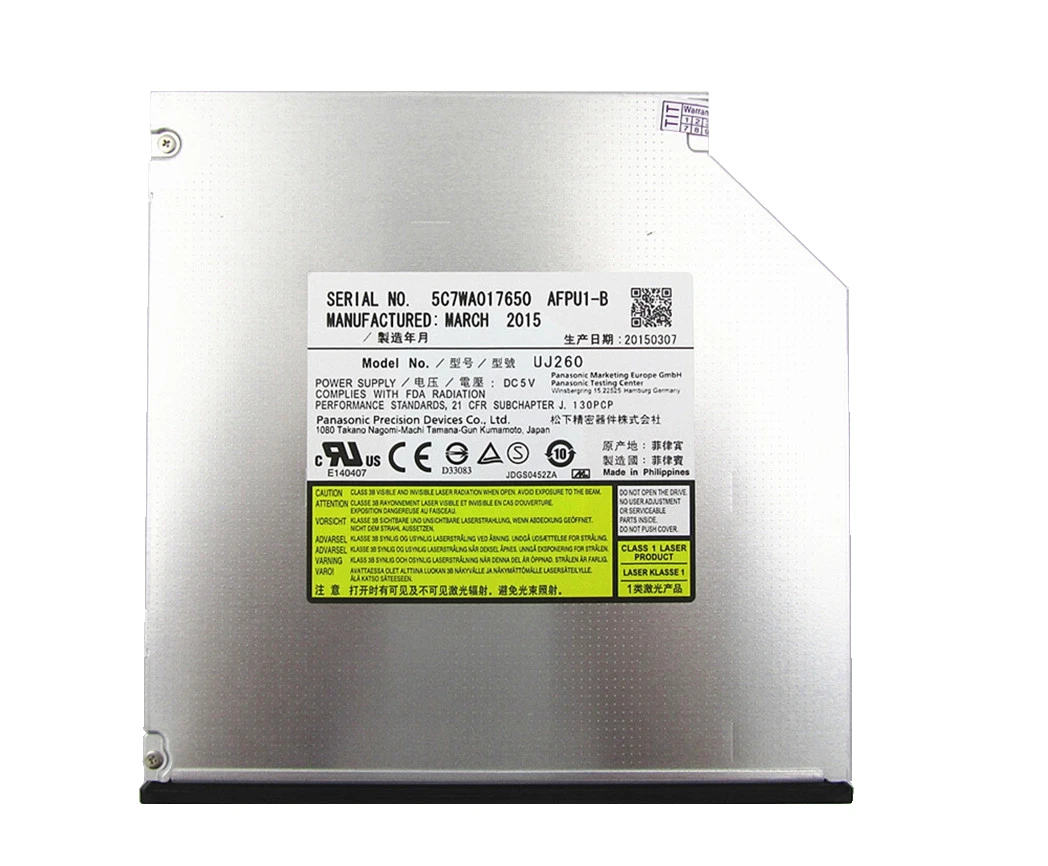 

New Panasonic UJ-260 UJ260 6x Blu-RAY DVD Rewriter 12.7mm Sata Laptop Drive