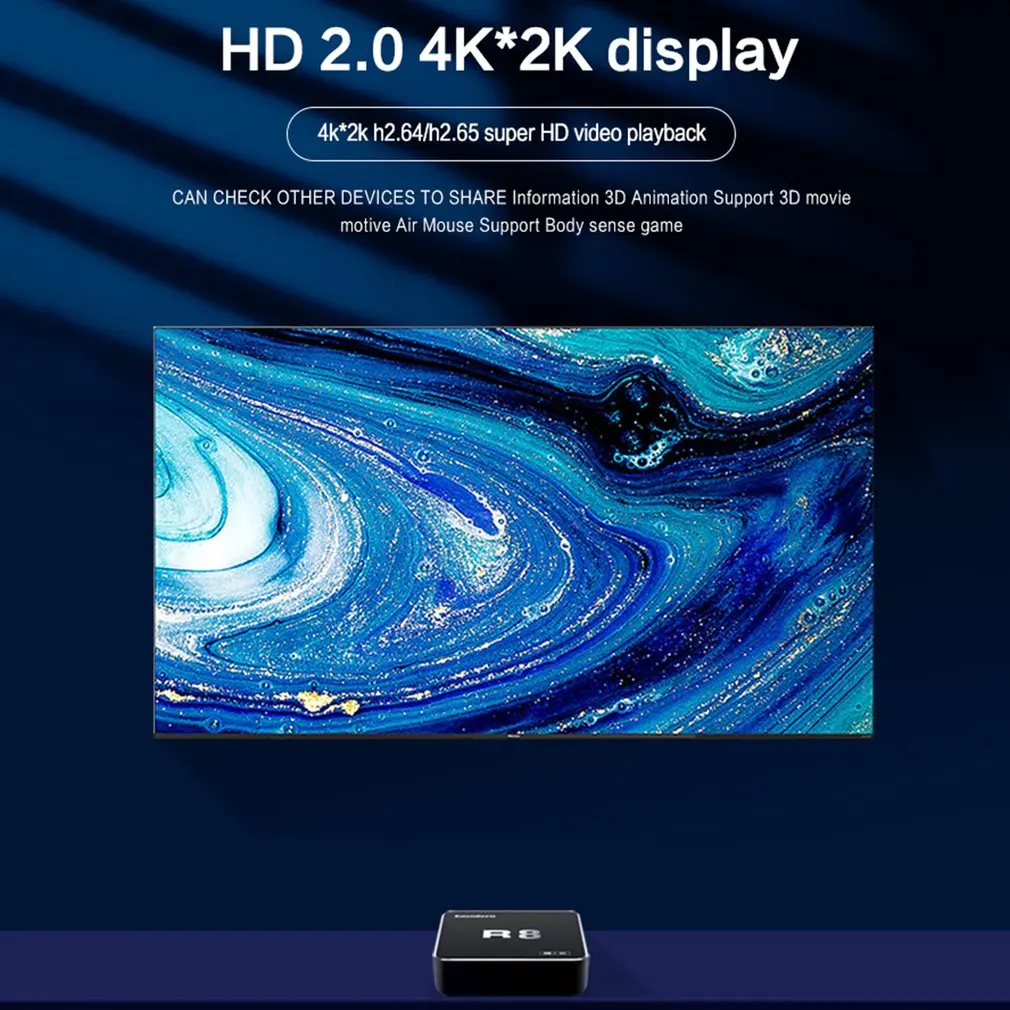 

4K HD TV Box 8GB 16GB 32GB 64GB 5G WIFI Digital TV Set Top Box Support Ethernet AV IR TF Card Smart TV Box Media Player