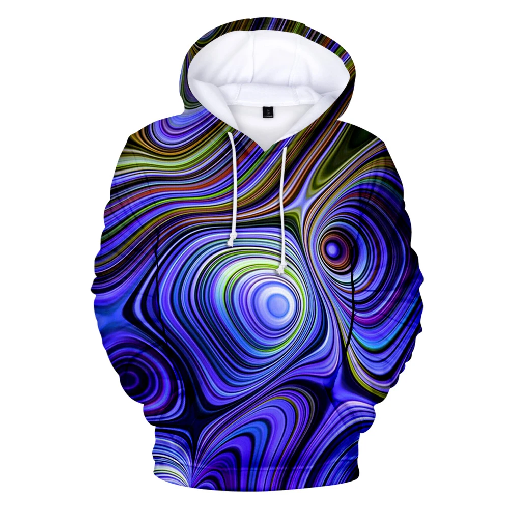 

New Colorful Tie Dye Hoodie Sweatshirt Casual Magic Swirl Pattern 3D Sweat Tops Crewneck Hoondies Autumn Winter Polluvers Coats