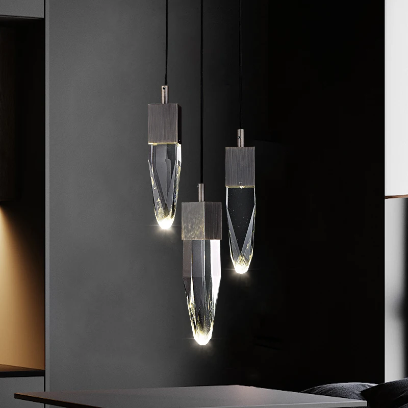 

Роскошная светодиодсветодиодный хрустальная люстра, в постмодерн, для столовой, спальни, входа в виллу, бара, креативный простой коридор, ме...