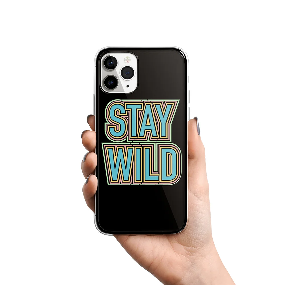 Чехол для сотового телефона 6 1 дюйма с цветными буквами IPhone 11 мягкая задняя