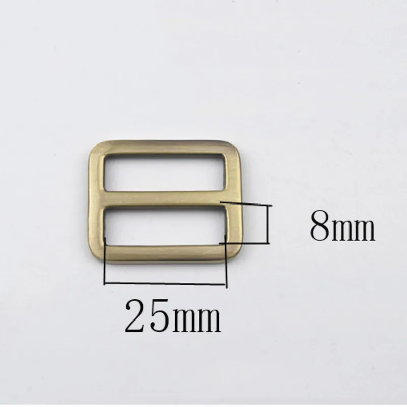 5pcs 25mm Metal Rectangle Ring Buckle Loops Webbing Leather Craft Bag Strap Adjust Tri-glide Pin Slider Loop |