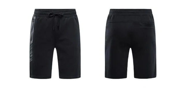 BLACK Xiaomi Uleemark мужские спортивные шорты, хлопковые дышащие шорты для бега, фитнеса, досуга, Свободные тренировочные штаны, трусики из дышащей ткани - Цвет: BLACK