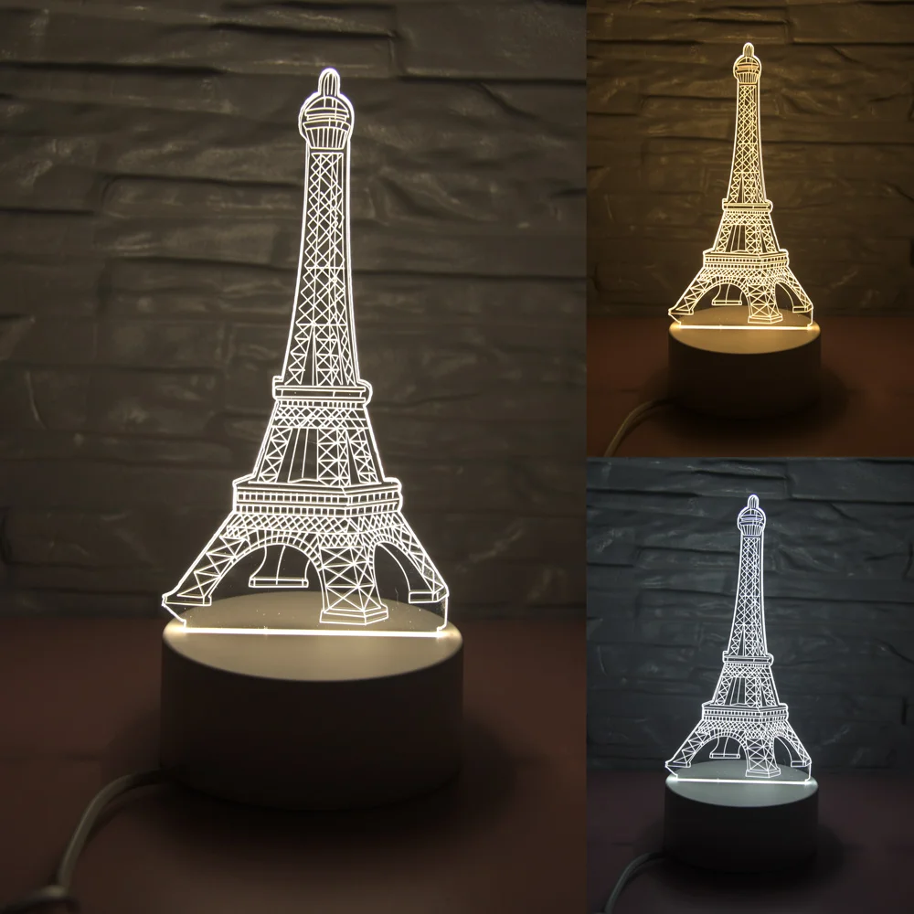 New 3 Colors I Love You LED Light 3D Night Light LED Table Lamps Table Lamp Eye Protection Acrylic Board Color Lamp For Bedroom