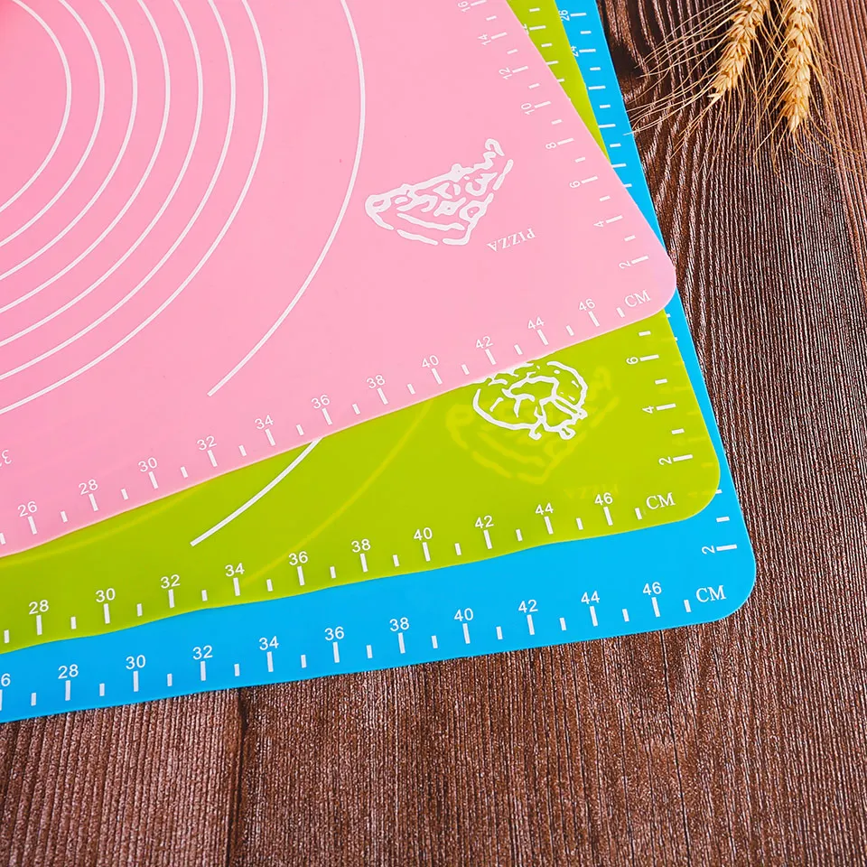 Силиконовый коврик для замеса теста со шкалой антипригарный термостойкий тортов