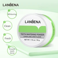 lanbena teeth whitening powder remove smoke coffee tea stain tooth tangy hygiene dental cleaning protect bright oral care tool