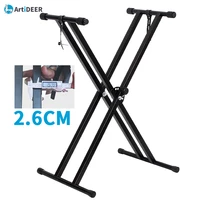 x strong synthesizer stand double tube music accessories pano keyboard parts