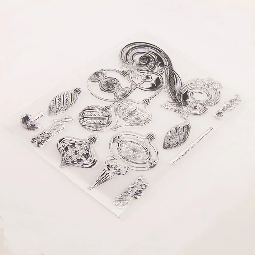 Рождественская подвеска прозрачный силиконовый штамп фотоальбом для