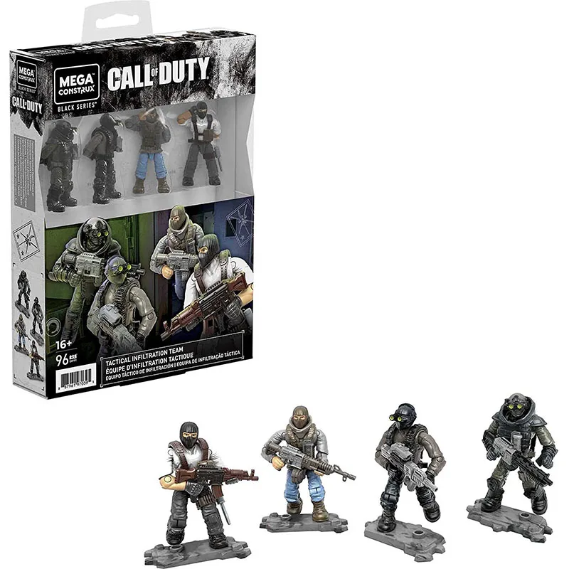 

Mega Construx Call of Duty Tactical Infiltration Team Multi GYF91 Battle Royale Air Drop Multi GYF92 Action Figure Set Toy Gift