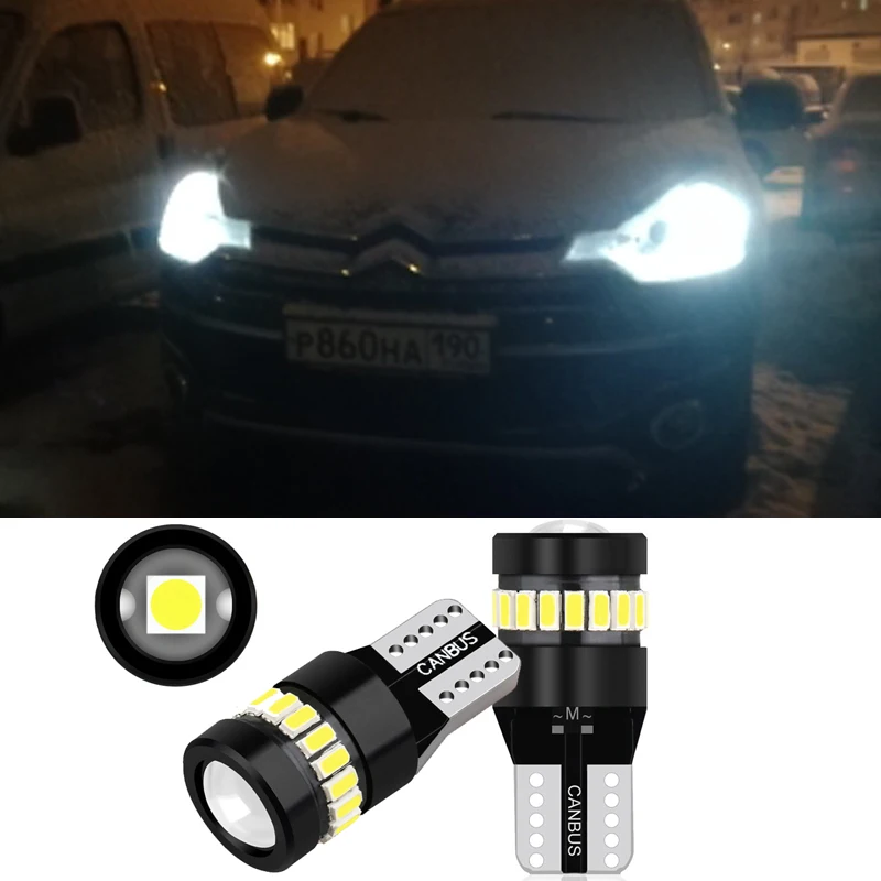 2x Canbus W5W T10 194 светодиодный боковое освещение для парковки Citroen C4 C5 C3 Berlingo Picasso C1 Saxo