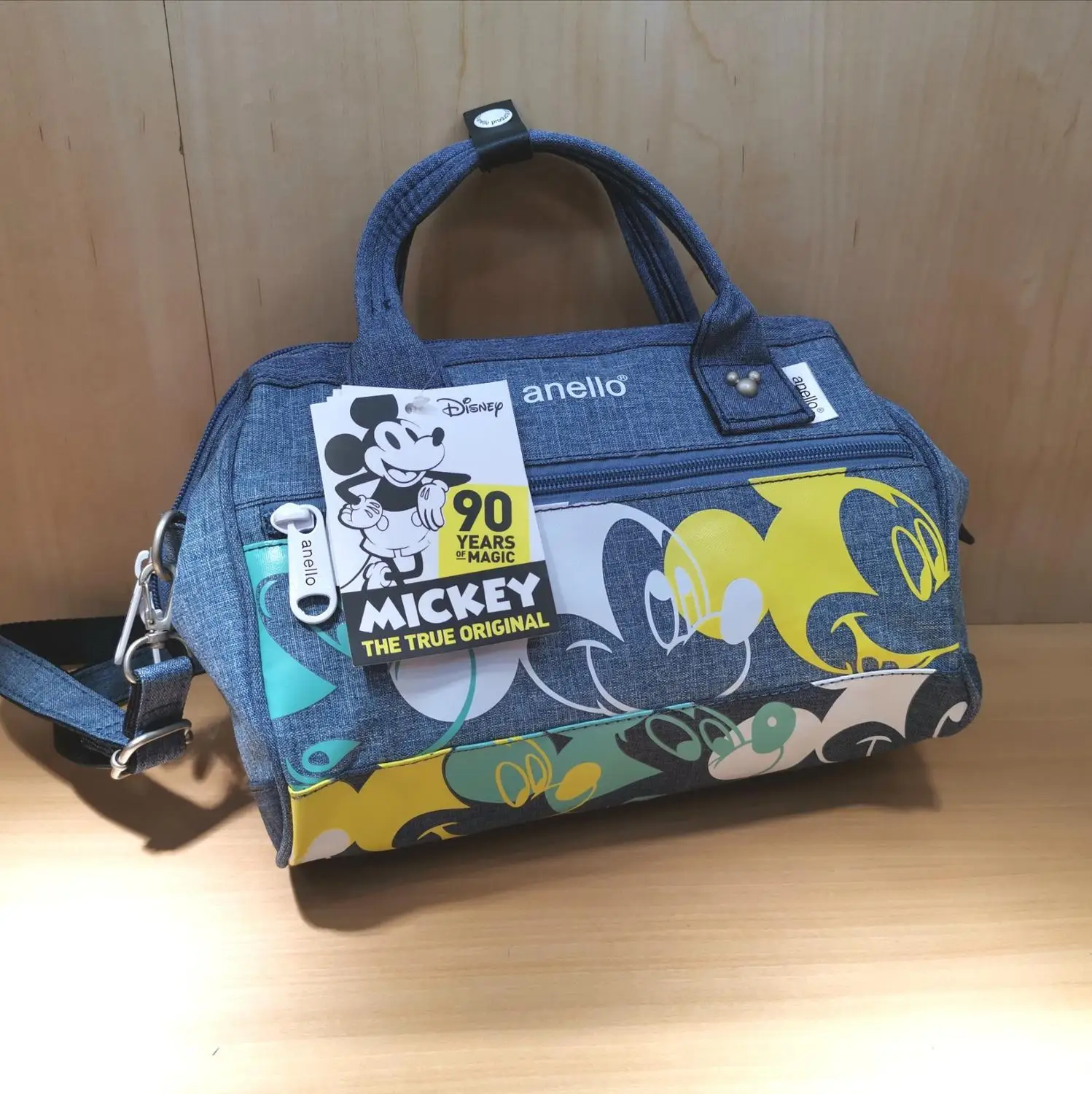 

Disney New Mickey Mouse Shoulder Bag Minnie Handbag Travel Bag Large Capacity Messenger Bag Girl lady Oxford Cloth Fashion Bag