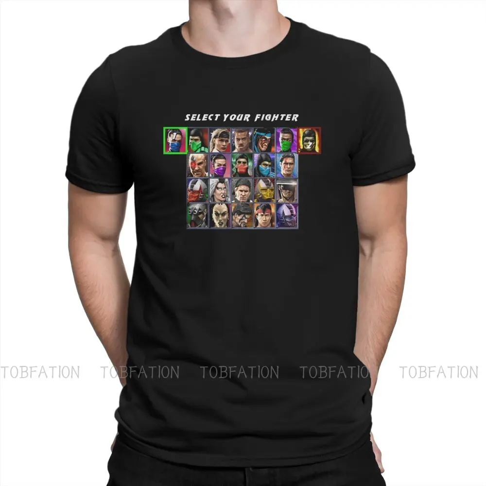 Mortal Kombat TShirt for Men Ultimate  3 Character Select Essential Basic Summer Tee T Shirt Novelty New Design Loose