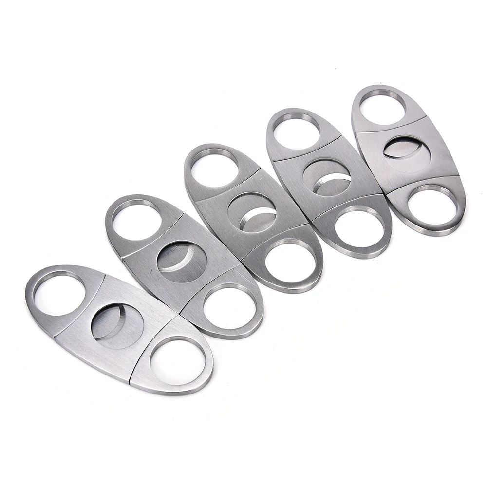 ZLinKJ 1 шт. серебряные сигары резак из нержавеющей стали острые ножницы Хорошее