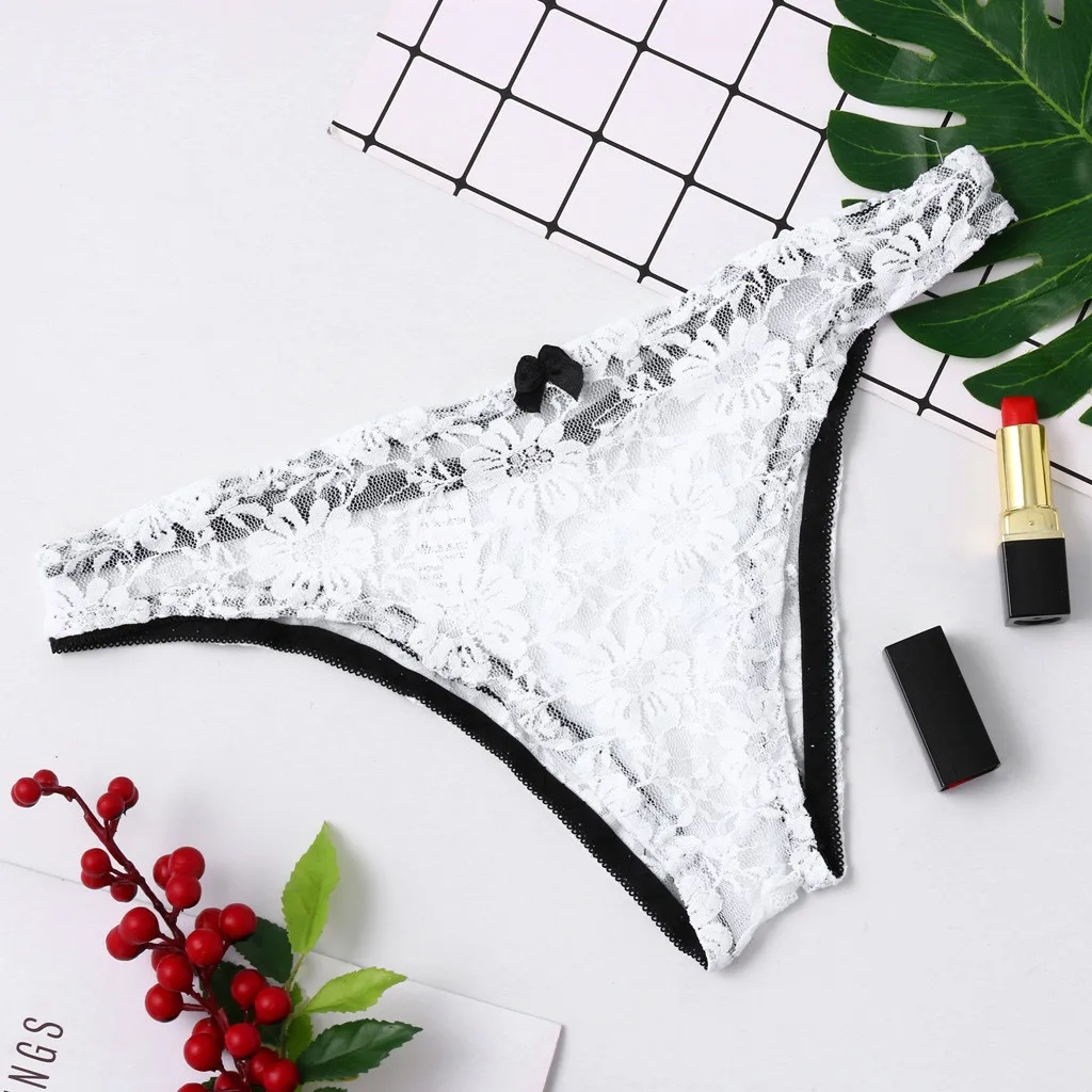 Женские кружевные трусы-брифы Chamsgend сексуальное нижнее белье с низкой посадкой