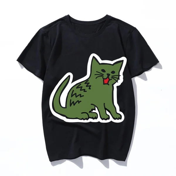

lacat 2019 Summer Printed T-Shirt Short Sleeve Popular Design Tops Novelty Tee