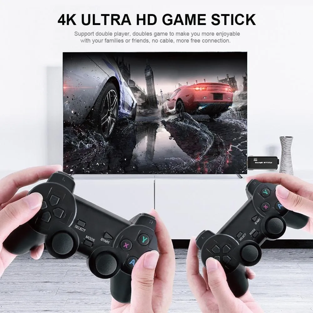 Portable 10k Game 4K TV Video Console With 2.4G Wireless Controller Support CPS PS1 Classic Games Retro | Спорт и развлечения